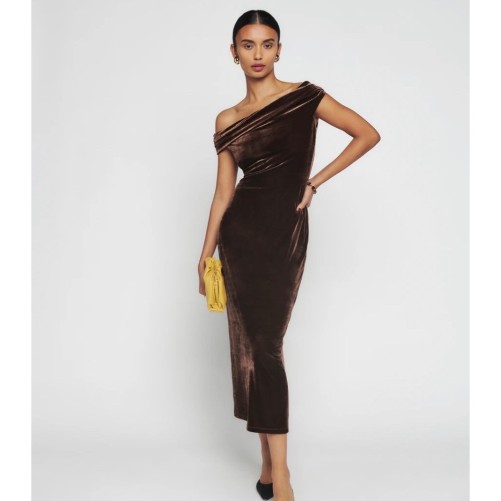 Reformation Jamen Dress. New with Tags. Size Small. Brown Cafe Color.